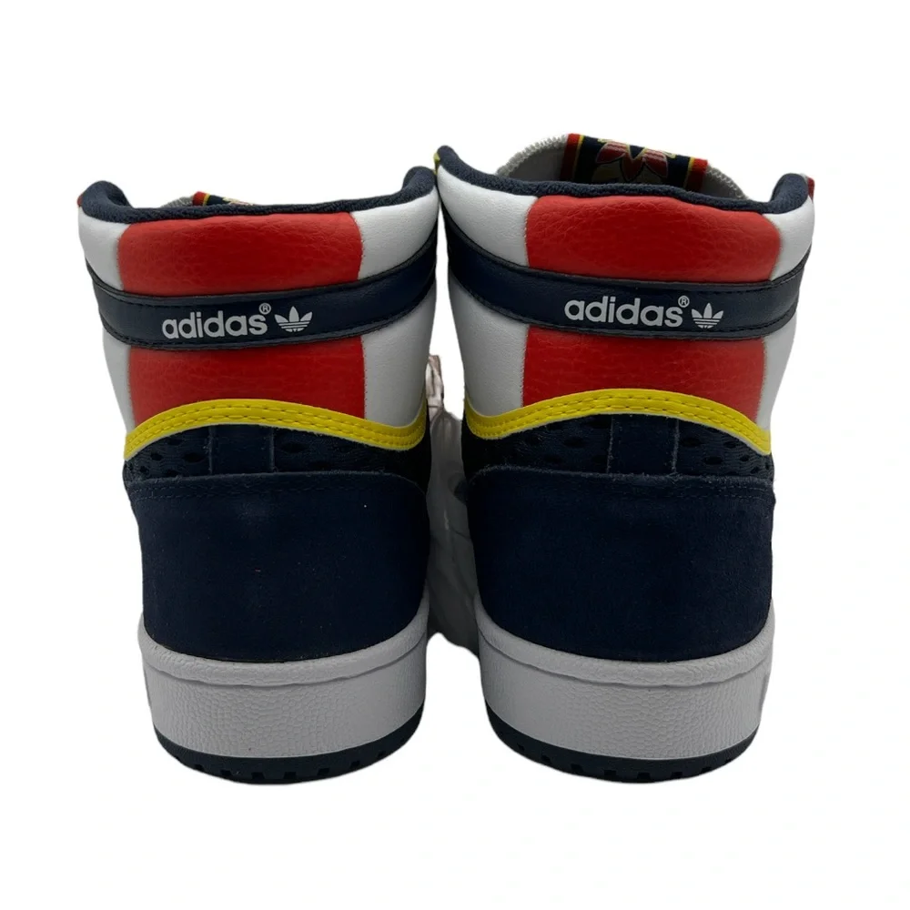 Adidas Top Ten Originals S24124 Blue White Red Yellow Basketball Shoe Sz 10